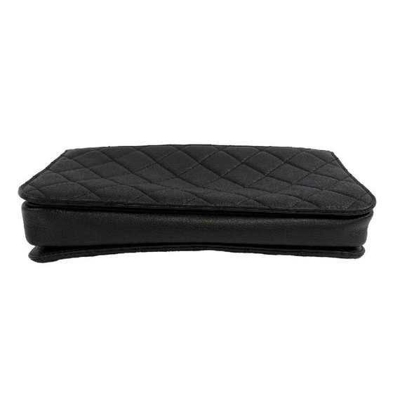 CHANEL - NEW Goatskin Large Perfect Edge Flap Bag Black - Picture 9 of 14